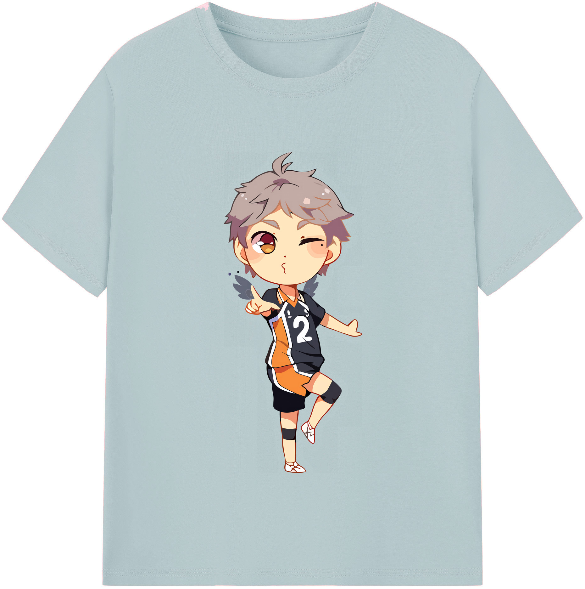 （画像用） ハイキュー!! Haikyu!! 綿100％半袖Tシャツ（フロントプリント）